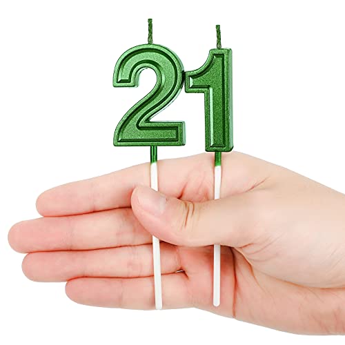 21St Birthday Candles Cake Numeral Candles Happy Birthday Cake C
