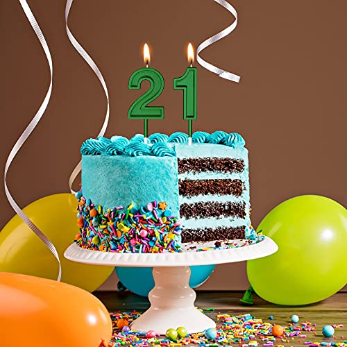 21St Birthday Candles Cake Numeral Candles Happy Birthday Cake C