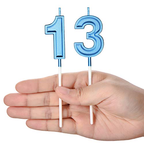 Syhood 13Th Birthday Candles Cake Numeral Candles Happy Birthday