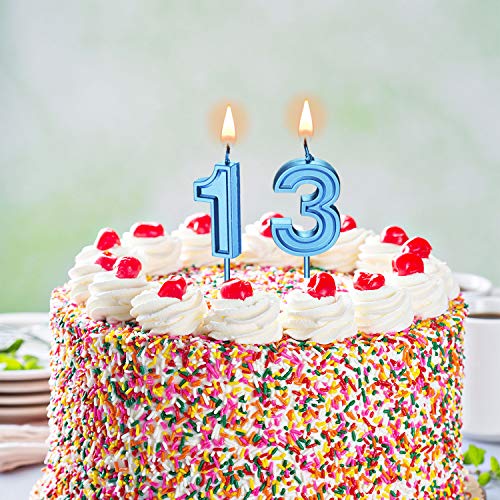 Syhood 13Th Birthday Candles Cake Numeral Candles Happy Birthday