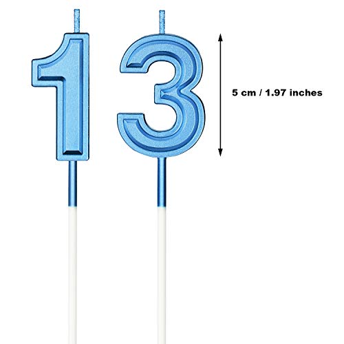 Syhood 13Th Birthday Candles Cake Numeral Candles Happy Birthday