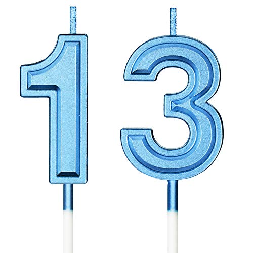 Syhood 13Th Birthday Candles Cake Numeral Candles Happy Birthday