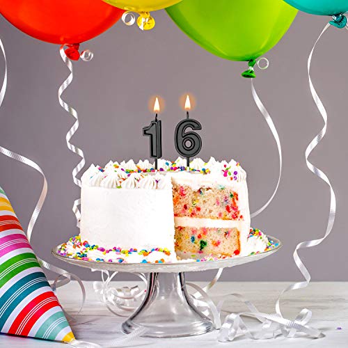 Syhood 16Th Birthday Candles Cake Numeral Candles Happy Birthday