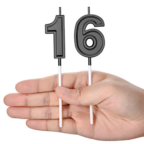 Syhood 16Th Birthday Candles Cake Numeral Candles Happy Birthday