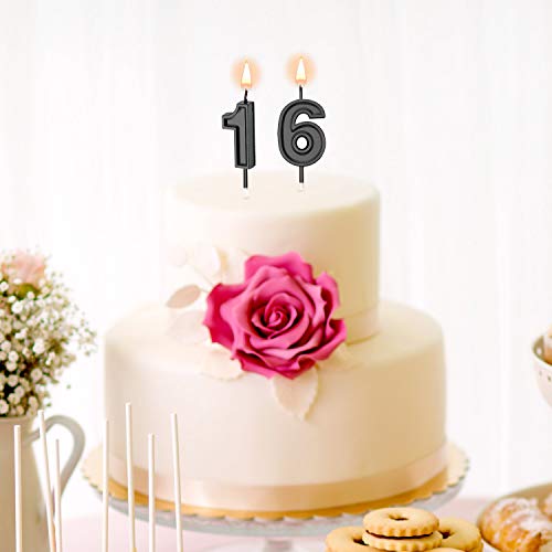 Syhood 16Th Birthday Candles Cake Numeral Candles Happy Birthday