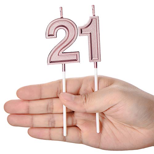 Syhood 21St Birthday Candles Cake Numeral Candles Happy Birthday