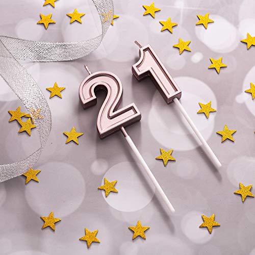 Syhood 21St Birthday Candles Cake Numeral Candles Happy Birthday