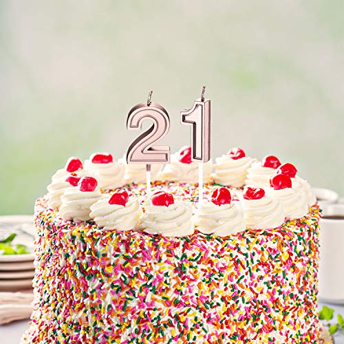 Syhood 21St Birthday Candles Cake Numeral Candles Happy Birthday