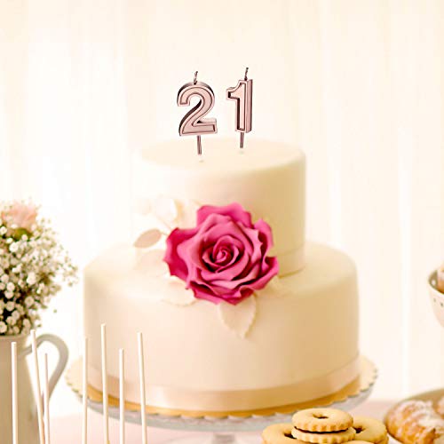 Syhood 21St Birthday Candles Cake Numeral Candles Happy Birthday