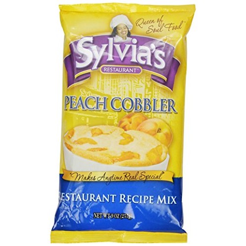Sylvias Peach Cobbler Mix, 9 Ounce Packages Pack Of 9