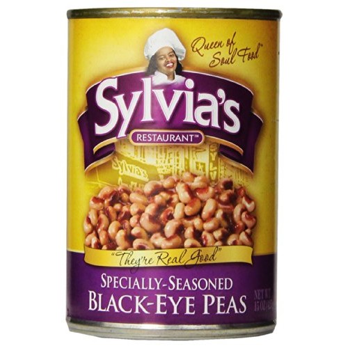 Sylvias Seasoned Black Eye Peas, 15 Ounce Package Pack Of 12