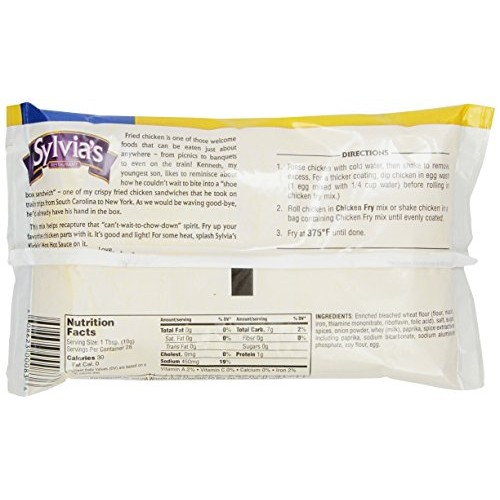 Sylvias Crispy Fried Chicken Mix, 10-Ounce Packages Pack Of 9