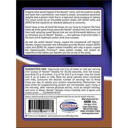 Syntrax Nectar Sweets, Chocolate Truffle, 2 Lb