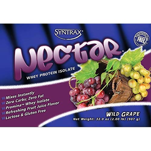 Syntrax Nectar Whey Protein Isolate, Wild Grape, 2 Pound