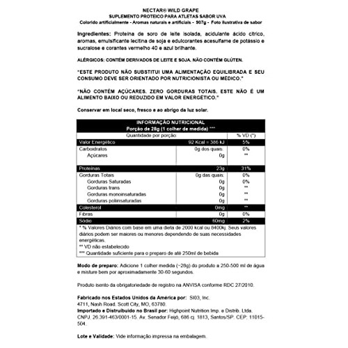 Syntrax Nectar Whey Protein Isolate, Wild Grape, 2 Pound