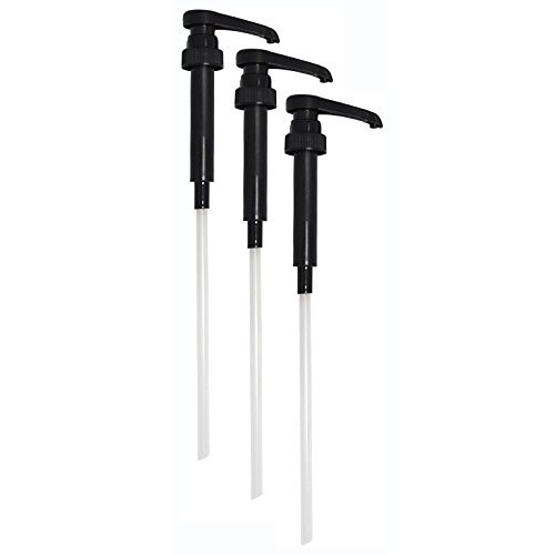 Black Syrup Pump For 750Ml 25.4Oz Bottles, Pack Of 3 Compatib