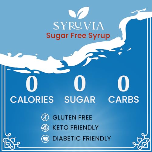 Syruvia Sugar Free Peach Syrup - Premium Sugar-Free Flavoring fo...