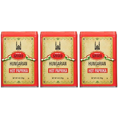 Szeged Hot Hungarian Paprika, 4 Ounce Pack Of 3