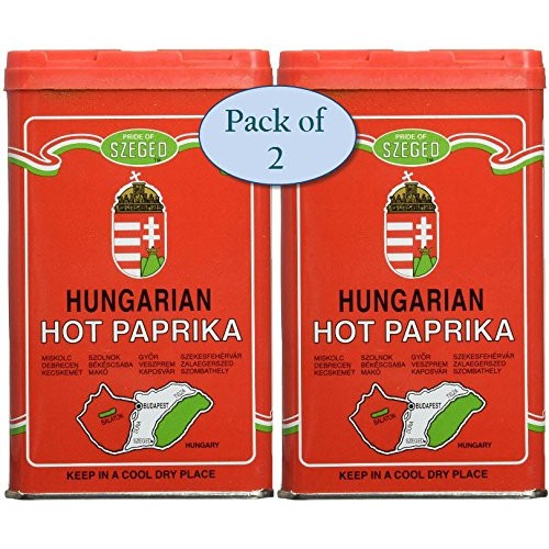 Szeged Hot Paprika Powder, 4-Ounce Pack Of 2