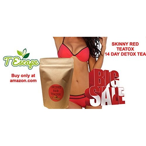 Red Hot Lemonade - Skinny Detox Tea- 14 Large Teabags - Antioxid