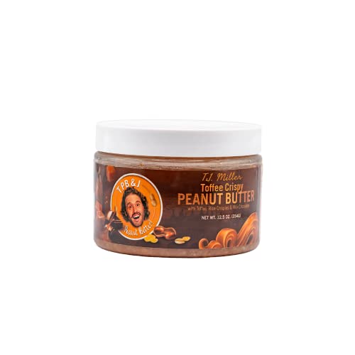 T.J.S Choice Toffee Crispy Peanut Butter Delicious Spread Made