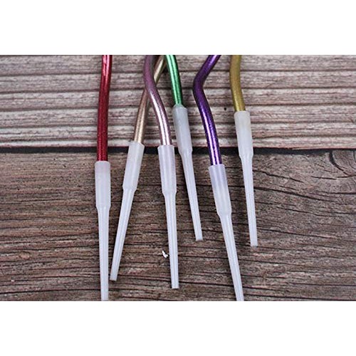 Twisty Birthday Candles Set,Metallic Colorful Curly Coil Candles