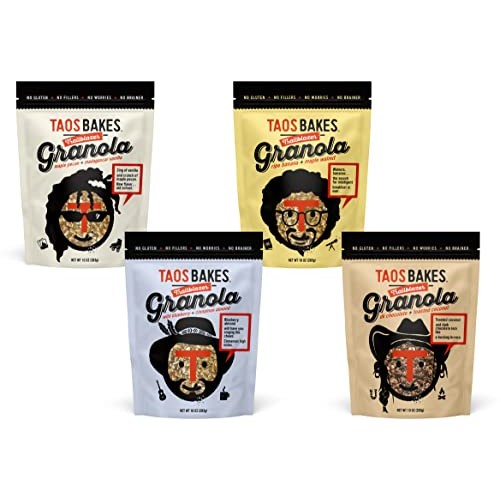 Taos Bakes Trailblazer Granola - Variety Pack of Classic Flavors...