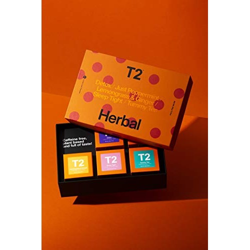 T2 Tea Five Herbal Mini Gift Cubes Of Classic Loose Leaf Herbal