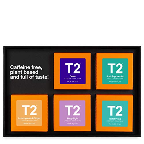 T2 Tea Five Herbal Mini Gift Cubes Of Classic Loose Leaf Herbal