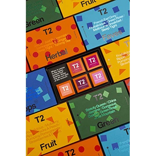 T2 Tea Five Herbal Mini Gift Cubes Of Classic Loose Leaf Herbal