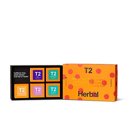 T2 Tea Five Herbal Mini Gift Cubes Of Classic Loose Leaf Herbal
