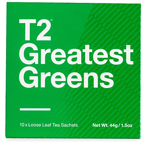 T2 Tea Sips - Greatest Greens, Loose Leaf Tea Gift Box, Green Te