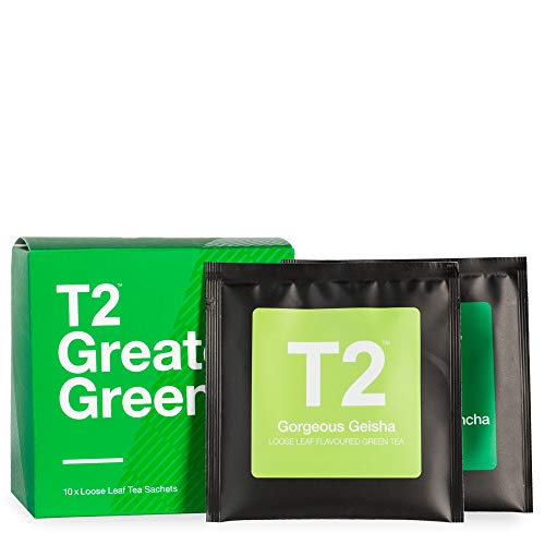 T2 Tea Sips - Greatest Greens, Loose Leaf Tea Gift Box, Green Te