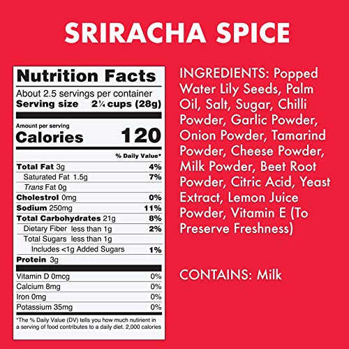 Taali Sriracha Spice Water Lily Pops 4-Pack - Spicy Flavor Wit