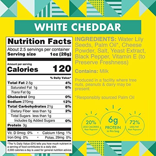 Taali White Cheddar Water Lily Pops 4-Pack - Buttery Rich Amer