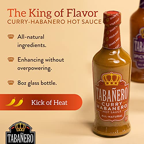 Curry Habanero Hot Sauce by Tabañero, All Natural, Gluten Free, ...
