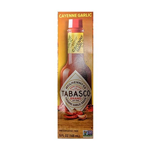 Tabasco Cayenne Garlic Sauce, 5 Fluid Ounces 2 Packs