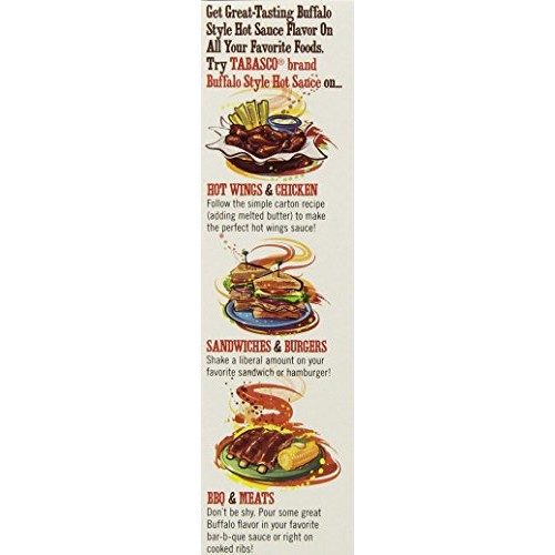Tabasco Brand, Hot Pepper Sauce, Buffalo Wing Style, 5Oz Bottle