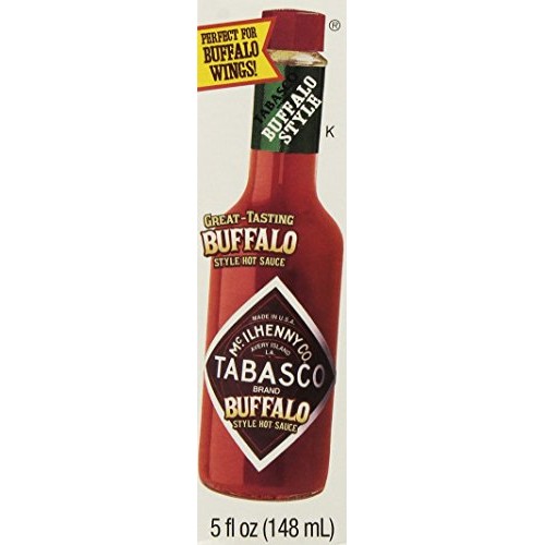 Tabasco Brand, Hot Pepper Sauce, Buffalo Wing Style, 5Oz Bottle