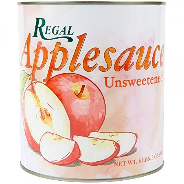 Tabletop King #10 Can Unsweetened Apple Sauce - 6/Case