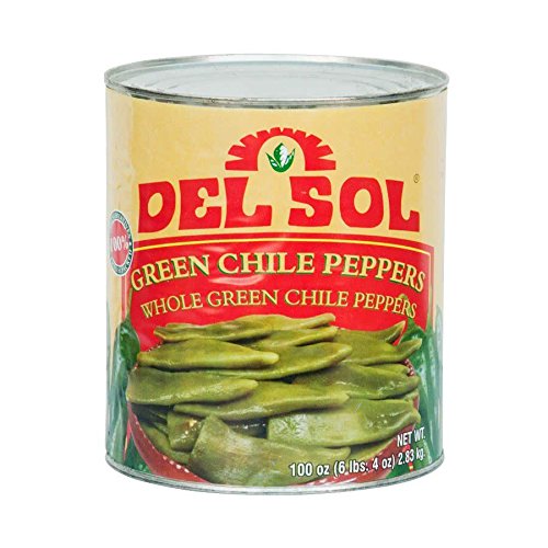 Del Sol Whole Green Chiles #10 Can By Tabletop King