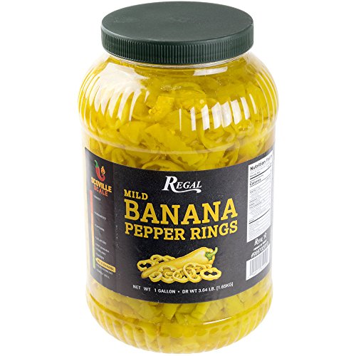 Tabletop King Mild Banana Pepper Rings 1 Gallon - 4/Case