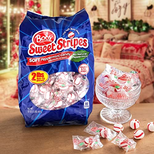 Bobs Sweet Stripes – 4lb Bulk of Peppermint Candy – Party Pack o...