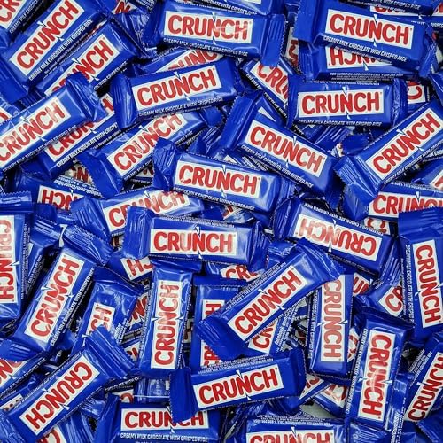 Bulk Pack Crunch Chocolate Bar Fun Size | 2 Pounds 0.45 oz Bars ...