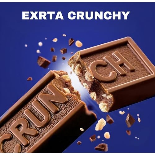 Bulk Pack Crunch Chocolate Bar Fun Size | 2 Pounds 0.45 oz Bars ...