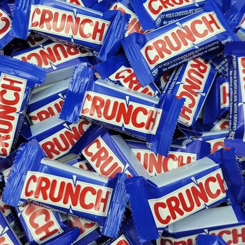 Bulk Pack Crunch Chocolate Bar Fun Size | 2 Pounds 0.45 oz Bars ...