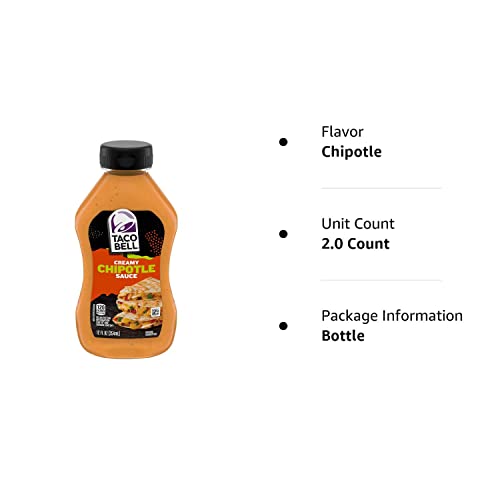 Taco Bell Mexican Taco Bell Chipotle Creamy Sauce, 12Oz, 12 Ounc