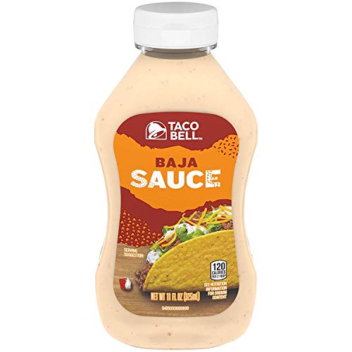 Taco Bell Baja Sauce, 11 Ounce Bottle New Flavor Taco Sauce