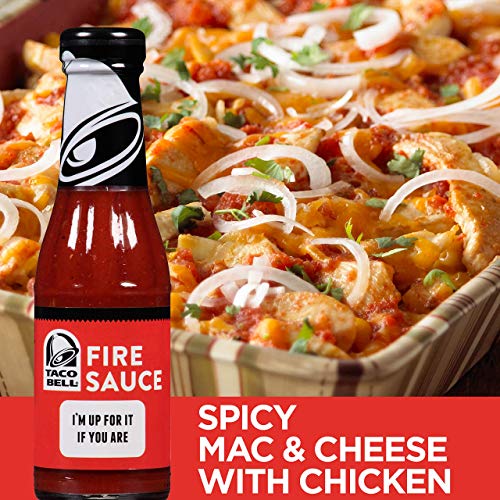 Taco Bell Fire Sauce Glass Bottle, 7.5 Oz 3-Pack Taco Bell Fire Sauce Glass Bottle, 7.5 Oz 3-Pack