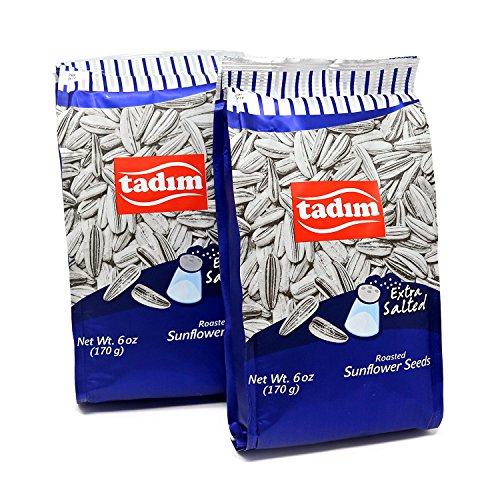 Tadim Sunflower Seeds 6 Oz New Date Extra Salted, Pack Of 2 Tadim Sunflower Seeds 6 Oz New Date Extra Salted, Pack Of 2